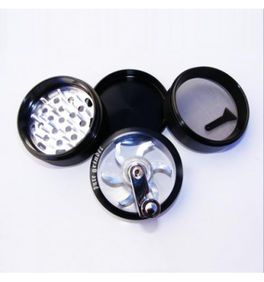 PURE FACTORY GRINDER CLEAR TOP ROLLER CON MANIVELA 63 MM NEGRO