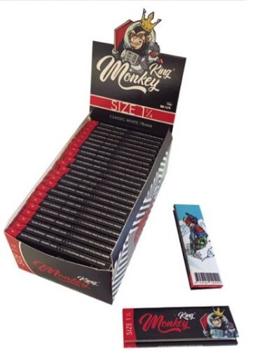 KING MONKEY DISPLAY PAPEL 1 1/4 CLASSIC WHITE (25LIBRILLOS)