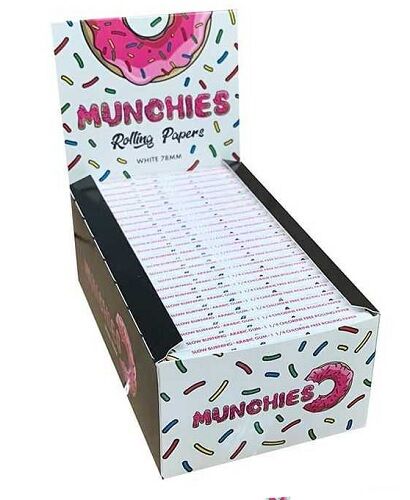 MUNCHIES DISPLAY PAPEL 1 1/4 BLANCO 78MM (50LIBRILLOS-50HOJAS)