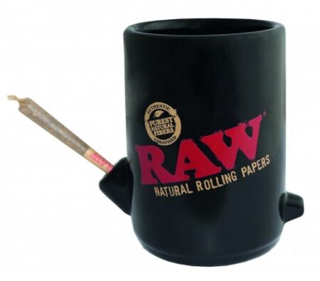 RAW TAZA SMOKED MUG BLACK