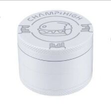 CHAMP HIGH GRINDER WHITE DESIGN 50MM 4 PARTES (DIBUJO HAMBURGUESA)