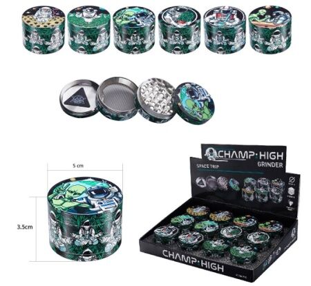 CHAMP HIGH GRINDER SPACE TRIP 50MM 4 PARTES (PULSO)