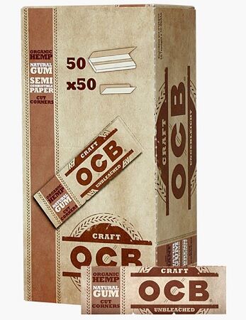 OCB DISPLAY LIBRILLOS PAPEL CRAFT UNBLEACHED (50LIBRILLOS/50HOJAS)