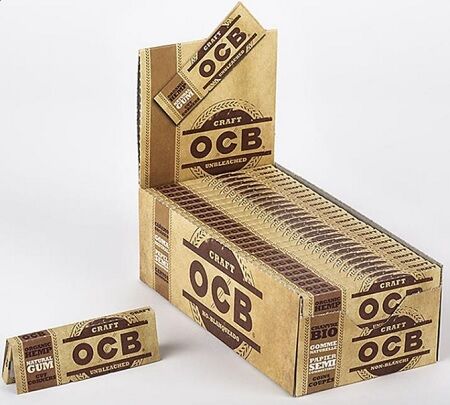 OCB DISPLAY LIBRILLOS PAPEL CRAFT UNBLEACHED (50LIBRILLOS/50HOJAS)