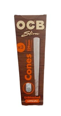 OCB VIRGIN DISPLAY CONOS SLIM UNBLEACHED (20CAJAS/3UD)