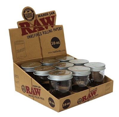 RAW DISPLAY BOTES CRISTAL 16oz (9ud/display)