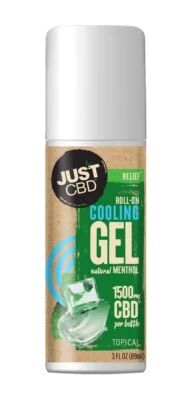 JUST CBD GEL ROLL-ON COOLING RELIEF 1500MG 90ML (EFECTO FRÍO)