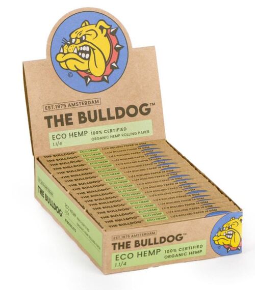 THE BULLDOG PAPEL ECO HEMP 1 1/4 (18 LIBRILLOS)