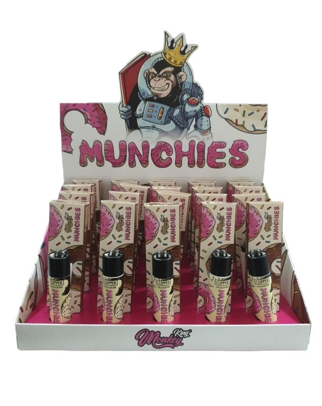 KING MONKEY MUNCHIES DISPLAY PAPEL + TIPS + CLIPPER