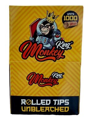 KING MONKEY DISPENSADOR 1000 PRE ROLLED TIPS UNBLEACHED