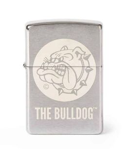 THE BULLDOG ZIPPO CHROME BRUSHED