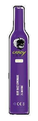 CRAZY VAP BAR 600 2% NICOTINA BLUE RAZZ LEMONADE (LIMONADA ARÁNDANOS)