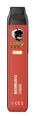 CRAZY VAP ELITE 800 2% NICOTINA WATERMELON ICE (HELADO SANDIA)