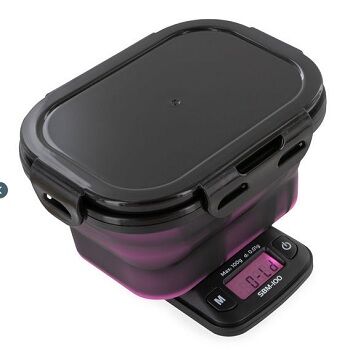 ON BALANCE BÃSCULA DE PRECISIÃN CON BOL DE SILICONA PÃRPURA SBM100x0.01gr