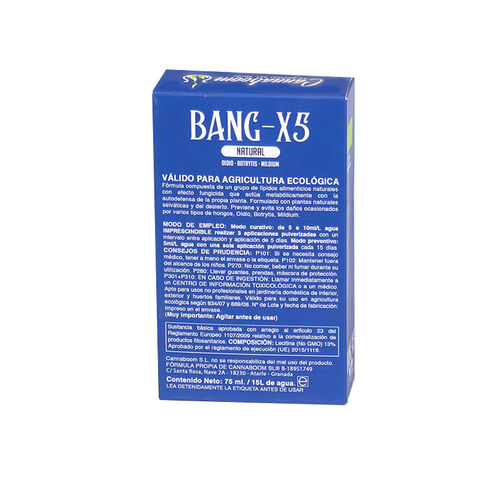 CANNABOOM BANG-X5 75ML (SUSTANCIA BSICA CON EFECTO FUNGICIDA)