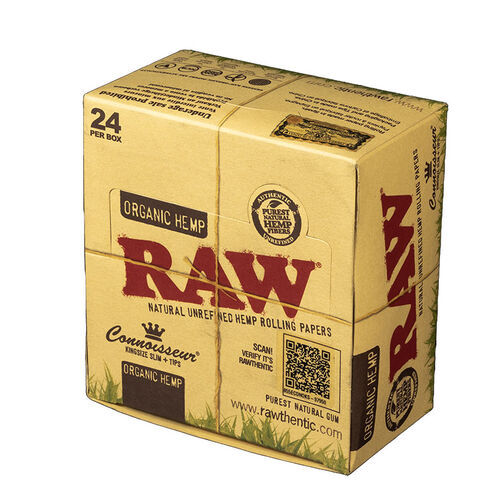 RAW CONNOISSEUR ORGNICO KING SIZE SLIM+TIPS