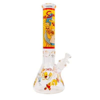 BONG CRISTAL BEAKER ICE LOS SIMPSONS 35CM