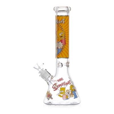 BONG CRISTAL BEAKER ICE LOS SIMPSONS 35CM