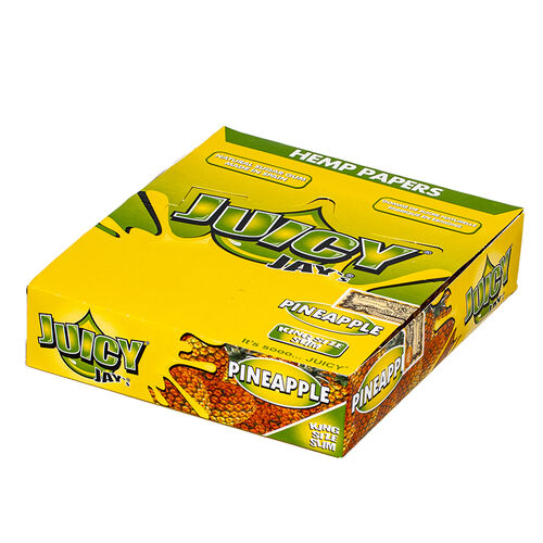 JUICY JAY'S KING SIZE PINEAPPLE (DISPLAY 24 LIB/32 HOJAS)