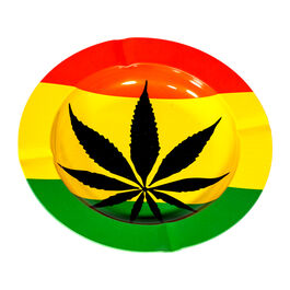 CENICERO METAL RASTA 14CM