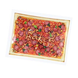 BANDEJA CRISTAL PEQUEÑA SYNDICATE BAKED PIZZA 16x12CM