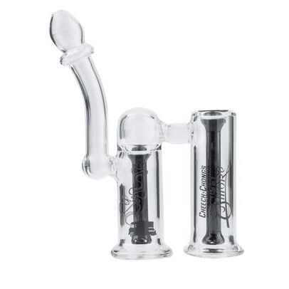 CHEECH&CHONGS  BONG BOROSILICATO CLYDE DOUBLE CHAMBER BUBBLER 14.5CM