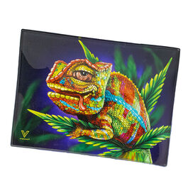 BANDEJA CRISTAL PEQUEÑA SYNDICATE CAMALEON COLORES 16x12CM