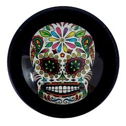 GRINDER METAL NEGRO CALAVERA MEXICANA COLORES 40MM 4 PARTES (3)