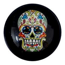GRINDER METAL NEGRO CALAVERA MEXICANA COLORES 50MM 3 PARTES (4)