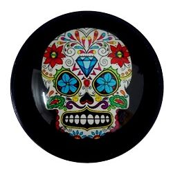 GRINDER METAL NEGRO CALAVERA MEXICANA COLORES 50MM 3 PARTES (5)