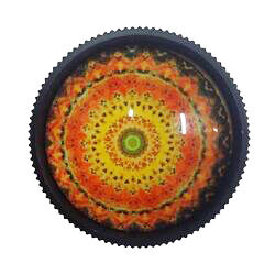 GRINDER METAL MANDALA 3 PARTES 30MM (AMARILLO/NARANJA1)