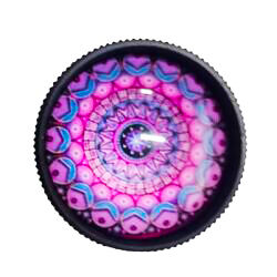 GRINDER METAL MANDALA 3 PARTES 30MM (AZUL/ROSA)