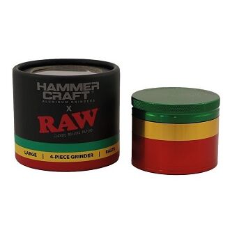 RAW GRINDER X HAMMERCRAFT RASTA 50MM 4 PARTES (S)