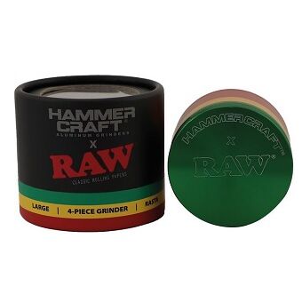 RAW GRINDER X HAMMERCRAFT RASTA 50MM 4 PARTES (S)