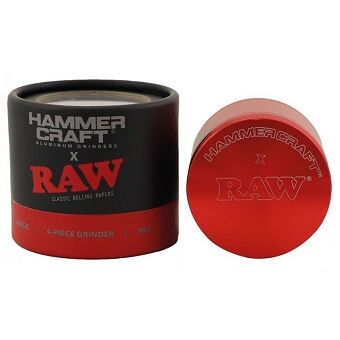 RAW GRINDER X HAMMERCRAFT ROJO 50MM 4 PARTES (S)