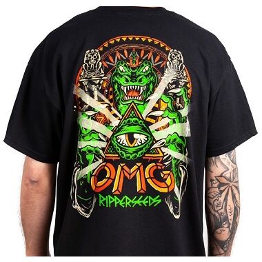 RIPPER SEEDS CAMISETA NEGRA TALLA S "OMG" (COLOR)