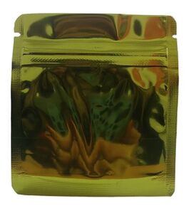 BOLSA MYLAR ANTIOLOR SMALL DORADA 92x82MM+(10x2MM)