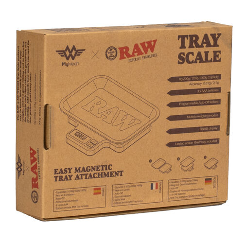 RAW BSCULA TRAY SCALE 0g-200gx.01g /200g-1000gx.1g