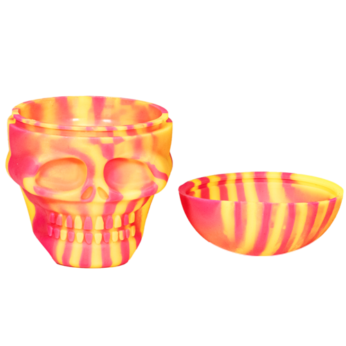 BOTE SILICONA CALAVERA GIGANTE (COLORES VARIADOS)