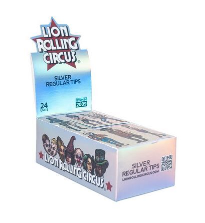 LION ROLLING CIRCUS FILTROS REGULAR SILVER-PLATA (24UD/DISPLAY-50FILTROS/UD)