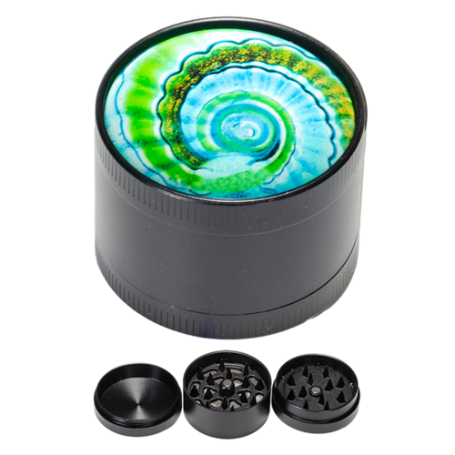 GRINDER METALICO ESPIRAL 40MM 3 PARTES (VERDE/AZUL/NEGRO1)