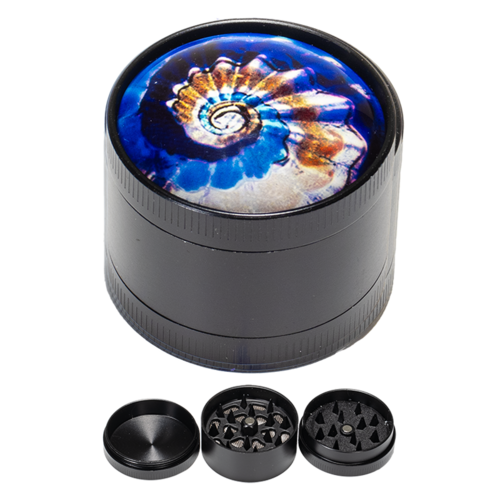 GRINDER METALICO ESPIRAL 40MM 3 PARTES (AZUL/MARRON/BLANCO5)