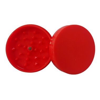GRINDER PLÃSTICO COLORES FLUOR 60MM ROJO