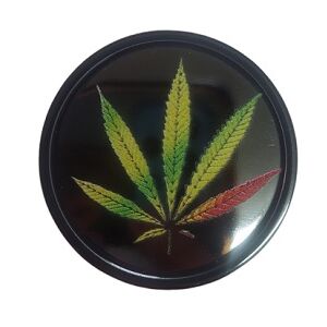 GRINDER PLÃSTICO PLATEADO 40MM HOJA RASTA