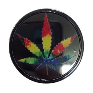 GRINDER PLÃSTICO PLATEADO 40MM HOJA COLORES