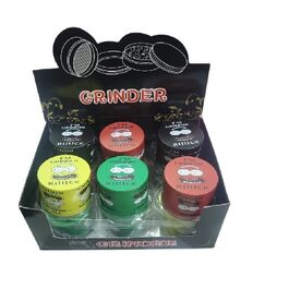 GRINDER METAL RIIICK 40MM 4 PARTES (COLORES VARIADOS SEGÚN DISPONIBILIDAD)