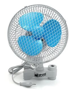 PURE FACTORY VENTILADOR CLIP FAN OSCILANTE CON PINZA PARA ARMARIOS (18 CM)