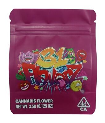 BOLSA ZIP ALUMINIO 3.5GR "31 FLAVOR" (50 UNIDADES)