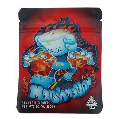 BOLSA ZIP ALUMINIO 3.5GR "MARSHMALLOW" (50 UNIDADES)
