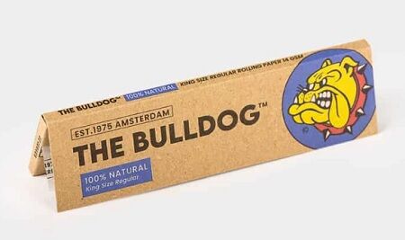 THE BULLDOG PAPEL KING SIZE REGULAR 100% UNBLEACHED (50 LIBRILLOS X DISPLAY)